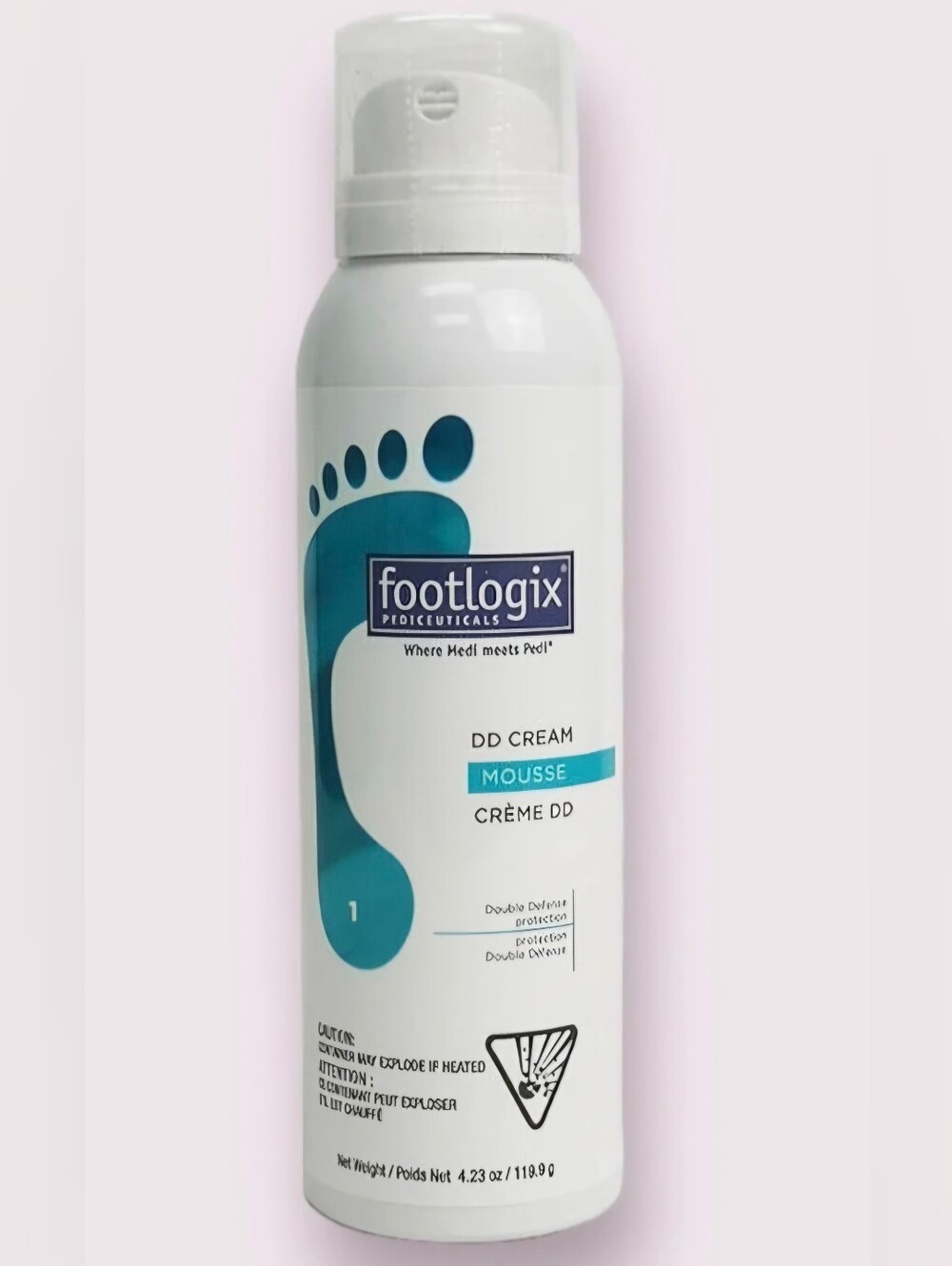 Footlogix DD Cream Mousse - White with Teal Accent